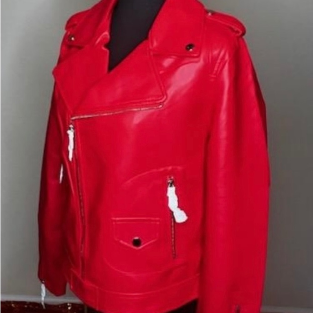 Red new, never worn, with tags red moto Akira jacket!! Great treasure!!
